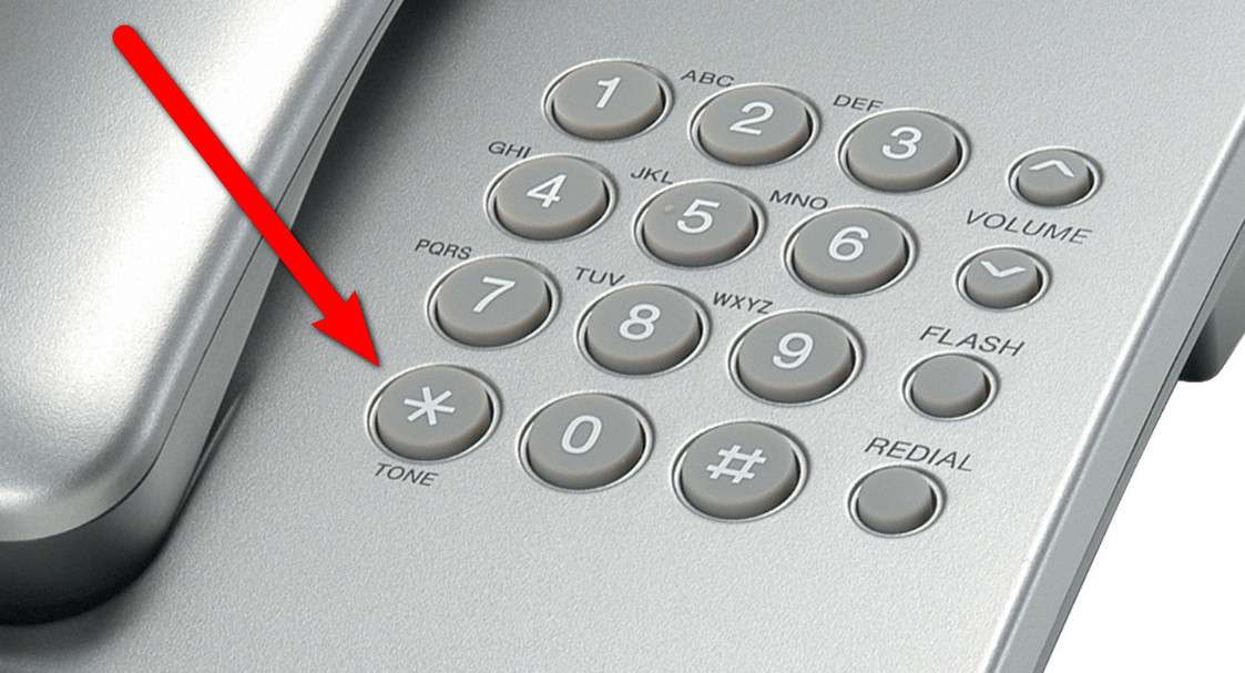 Чтобы со стационарного телефона с кнопками перейти в тональный режим вам необходимо найти клавишу с обозначением буквы Т или *