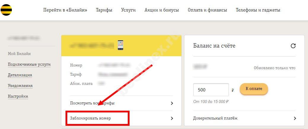 Через сколько блокируется сим карта билайн