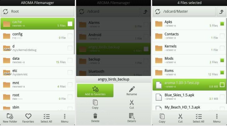 Aroma FileManager Android